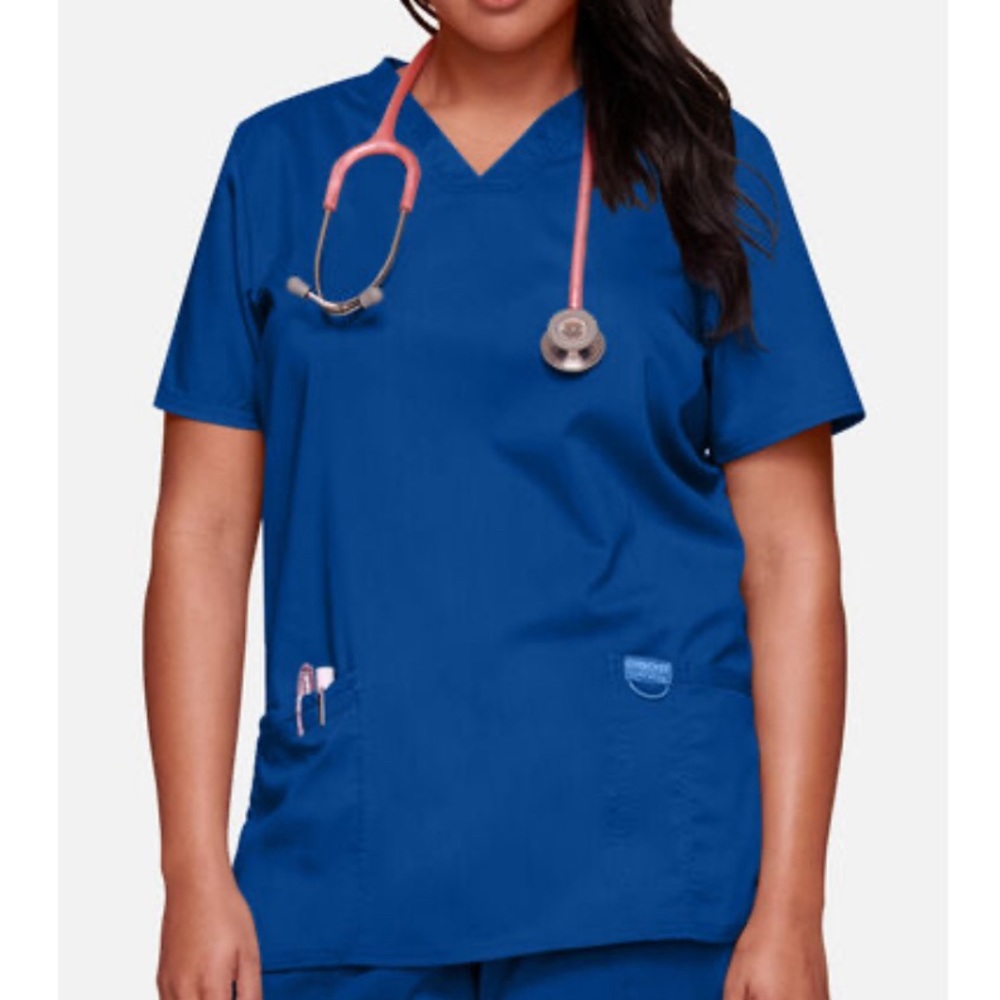 Cherokee Revolution Scrub Top in Royal Blue